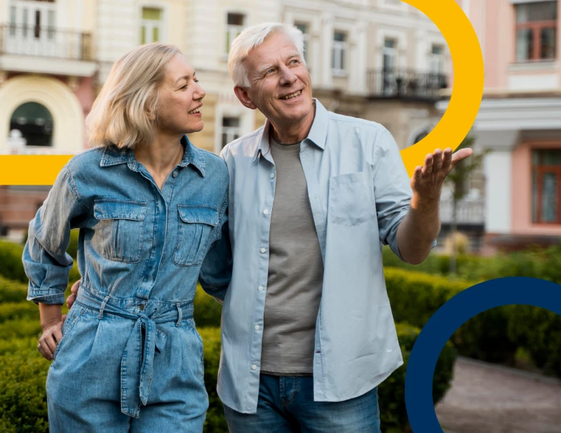 old couple financially secure on pension - pensions awareness week ireland by monycube